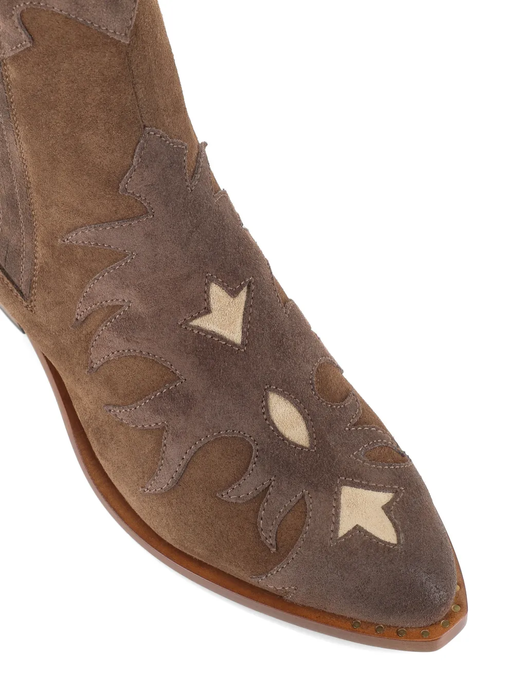 Sartore Laarzen met Western-stijl en vlakken Bruin