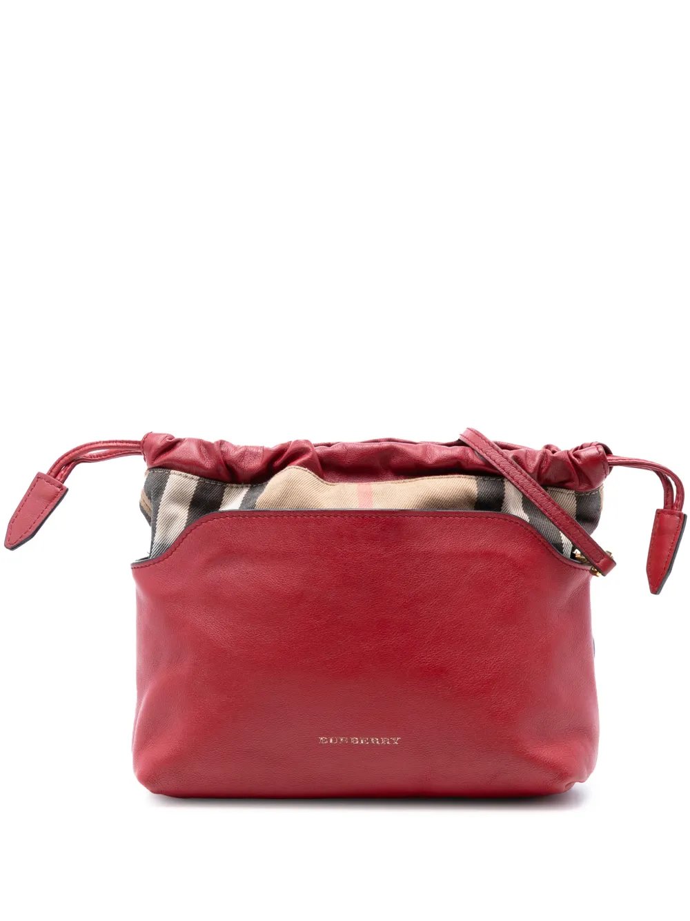 Burberry Pre-Owned 2000-2017 House Check Canvas and Calfskin Little Crush crossbody bag - Marrone