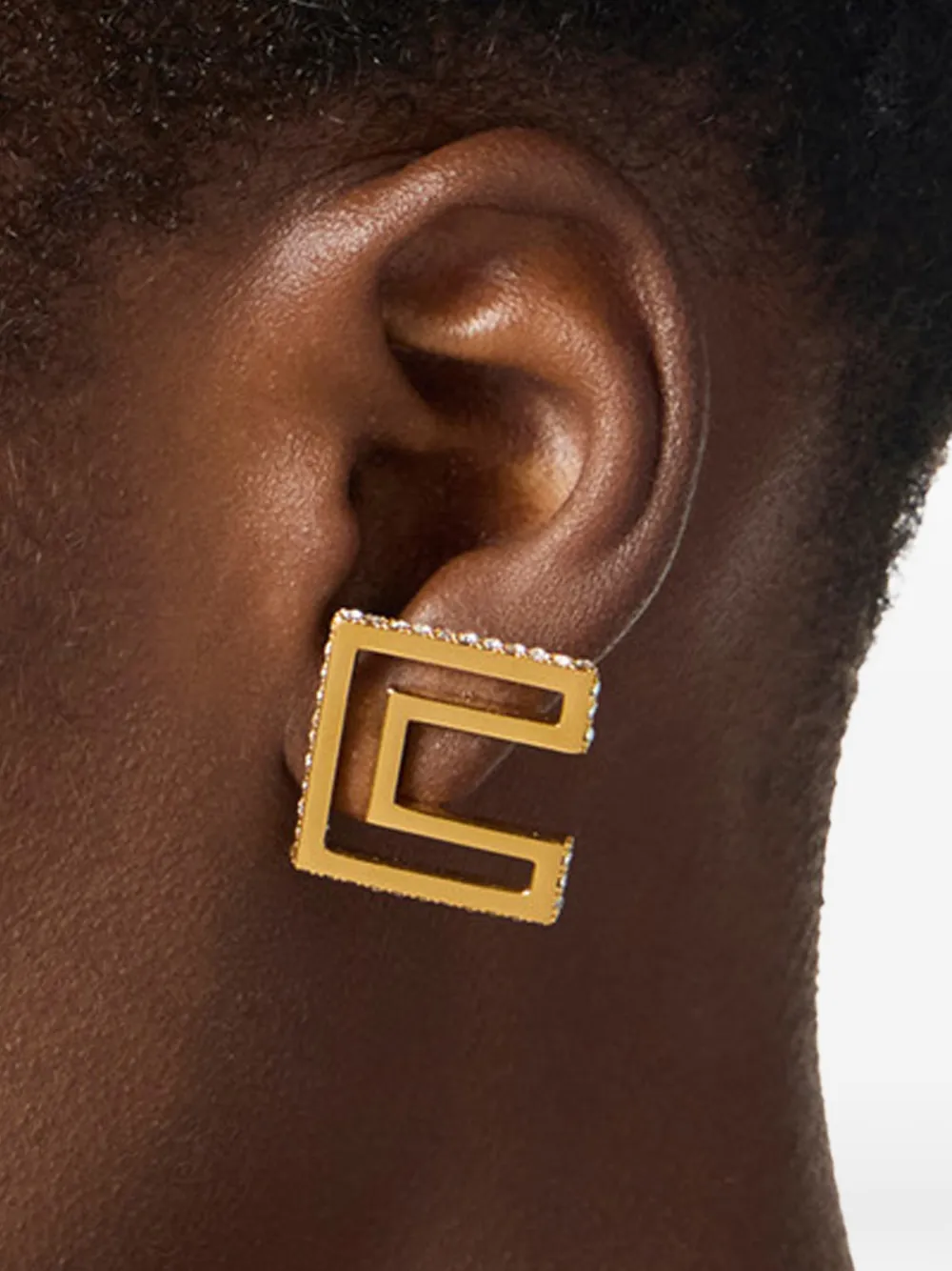  Elisabetta Franchi Logo-motif Earrings - Gold 