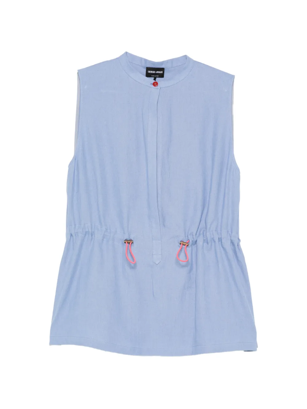Giorgio Armani drawstring top - Blu