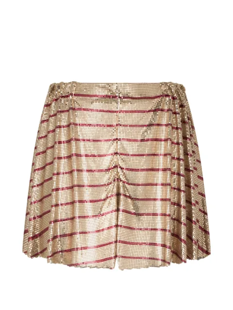 Rabanne shorts con motivo de rayas