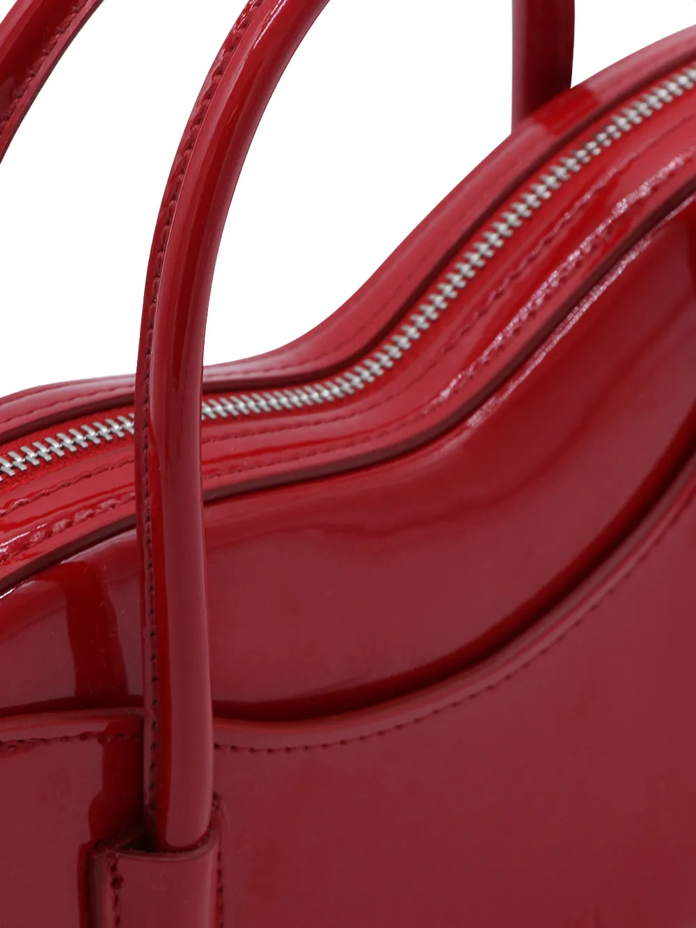 Fiorucci Leren schoudertas met rits Rood