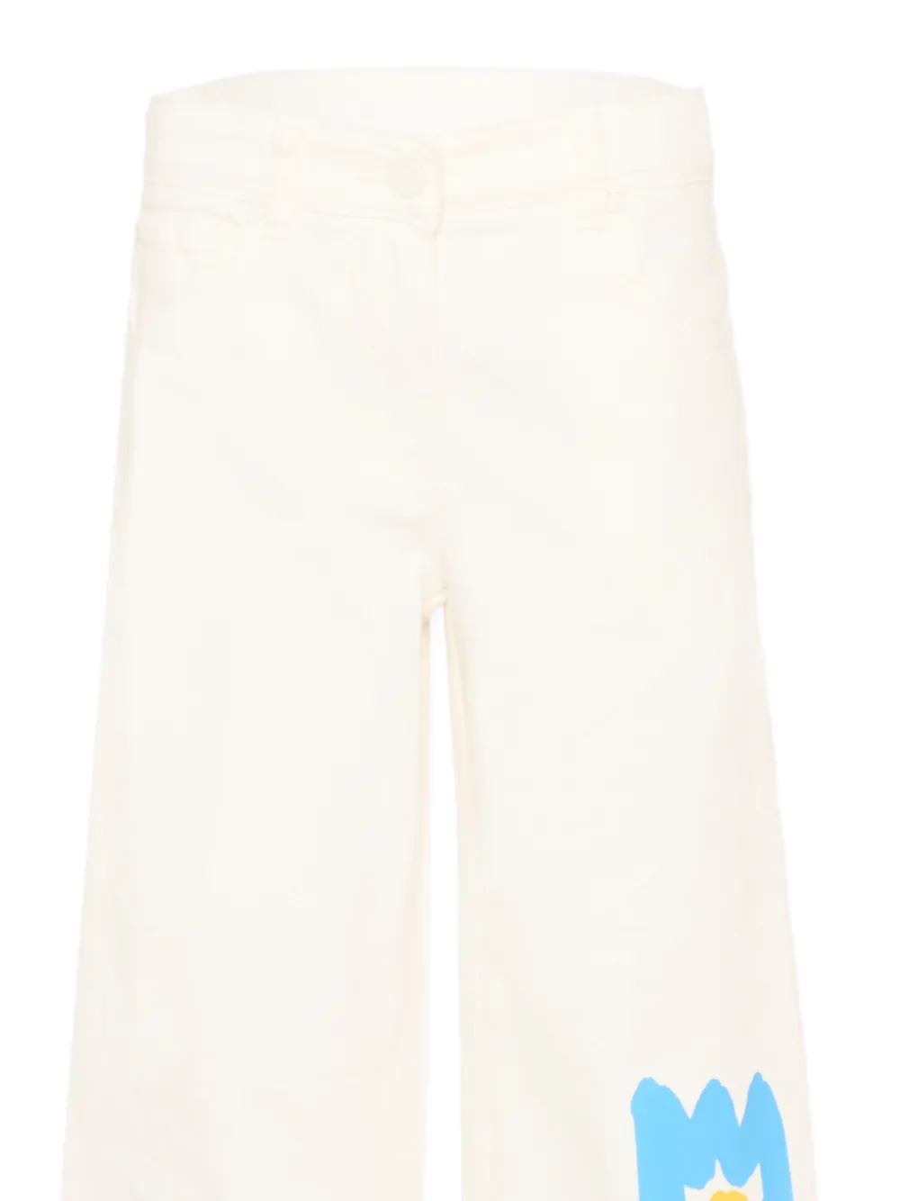 Stella McCartney Kids Broek met bloemen Wit
