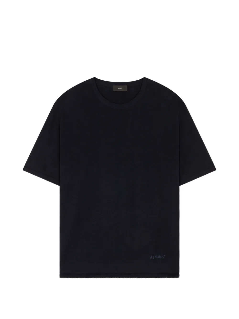 Alanui fringed embroidered T-shirt - Blu