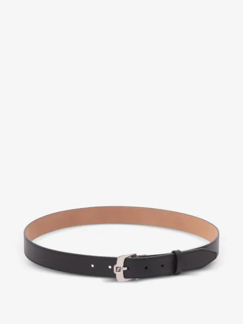 FENDI logo-buckle leather belt