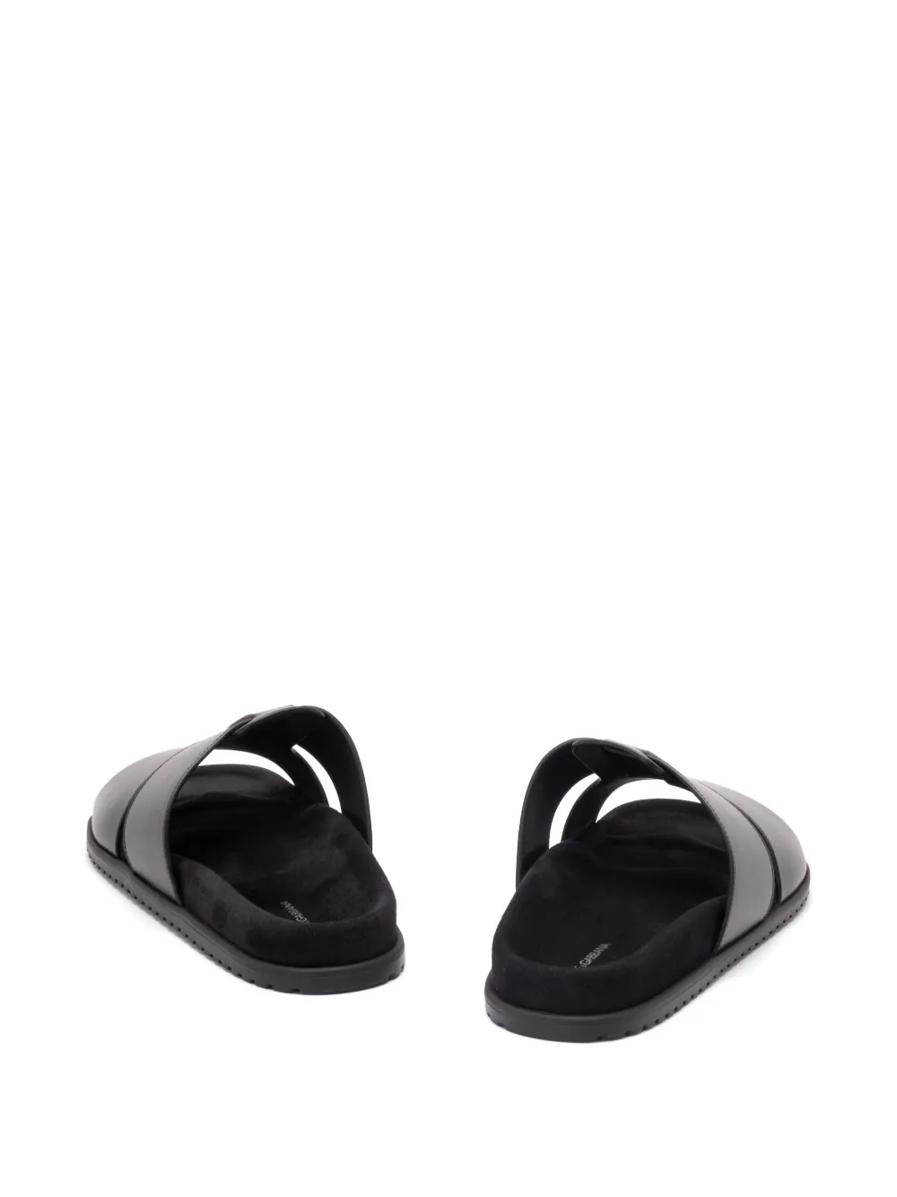 Dolce & Gabbana Leren sandalen Zwart