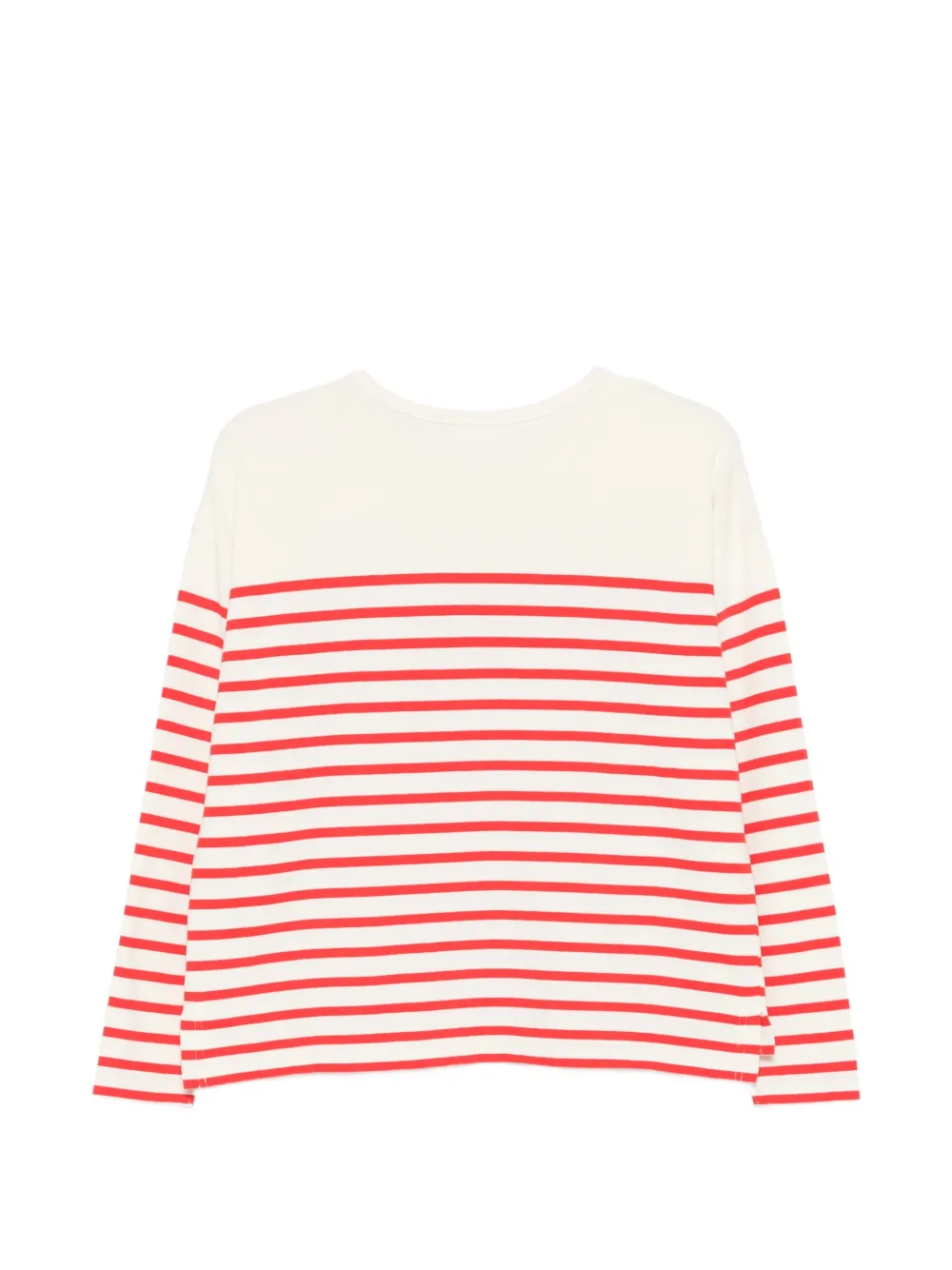  Maison Labiche I Love La Vie Embroidered Cotton Top - Neutrals 