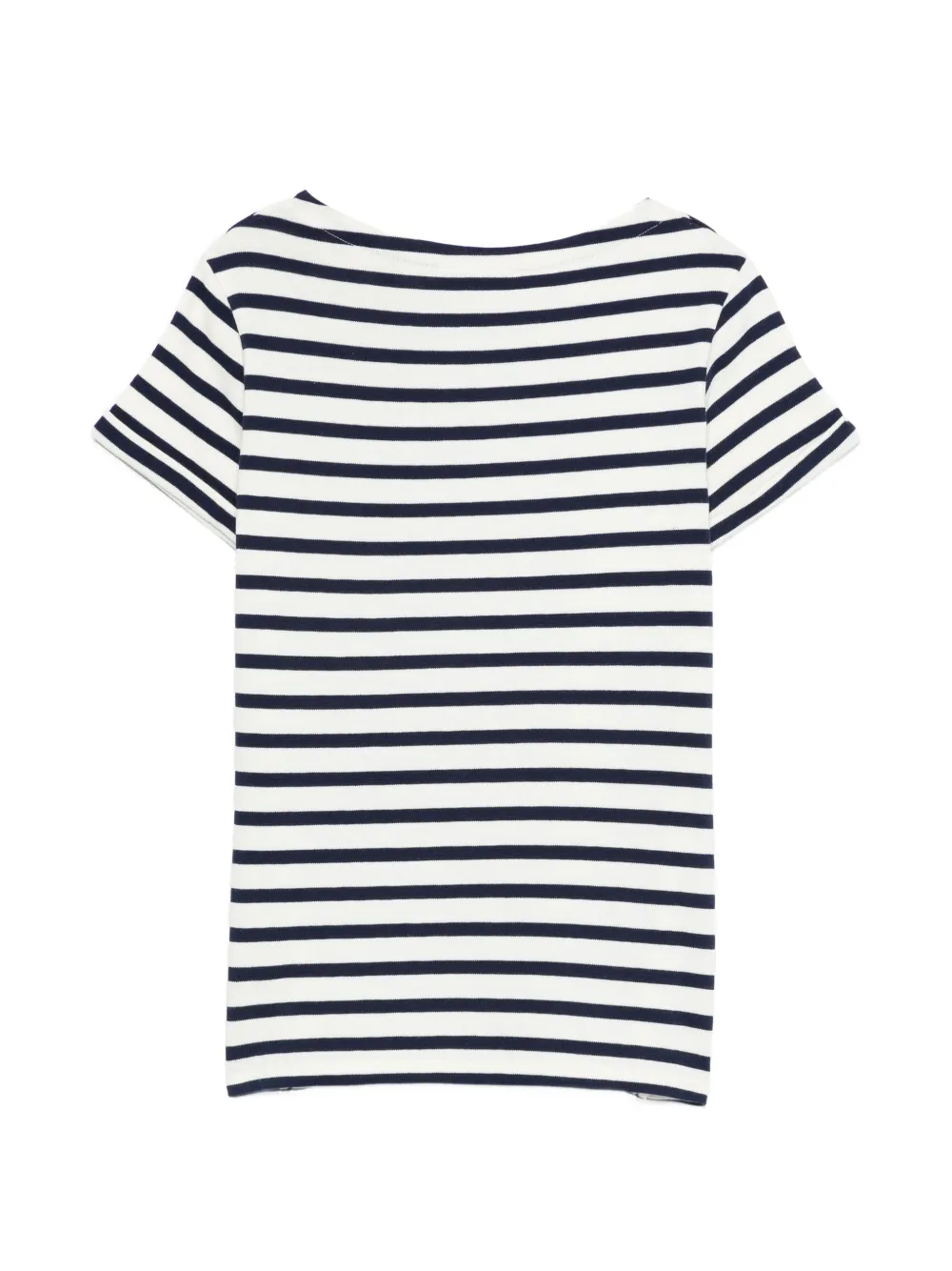  Maison Labiche Striped Embroidered T-shirt - White 