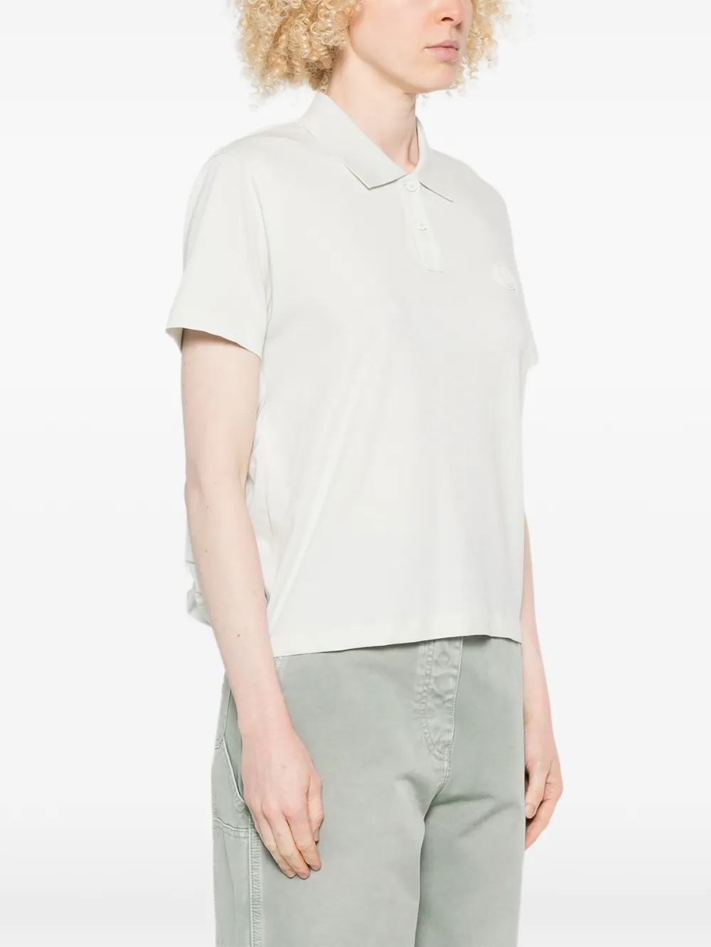  Moncler Logo-patch Polo Top - Green 