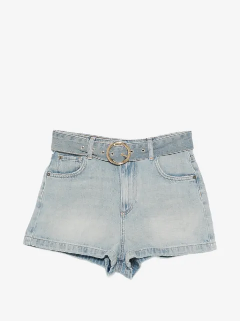 TWINSET shorts de mezclilla con cinturón