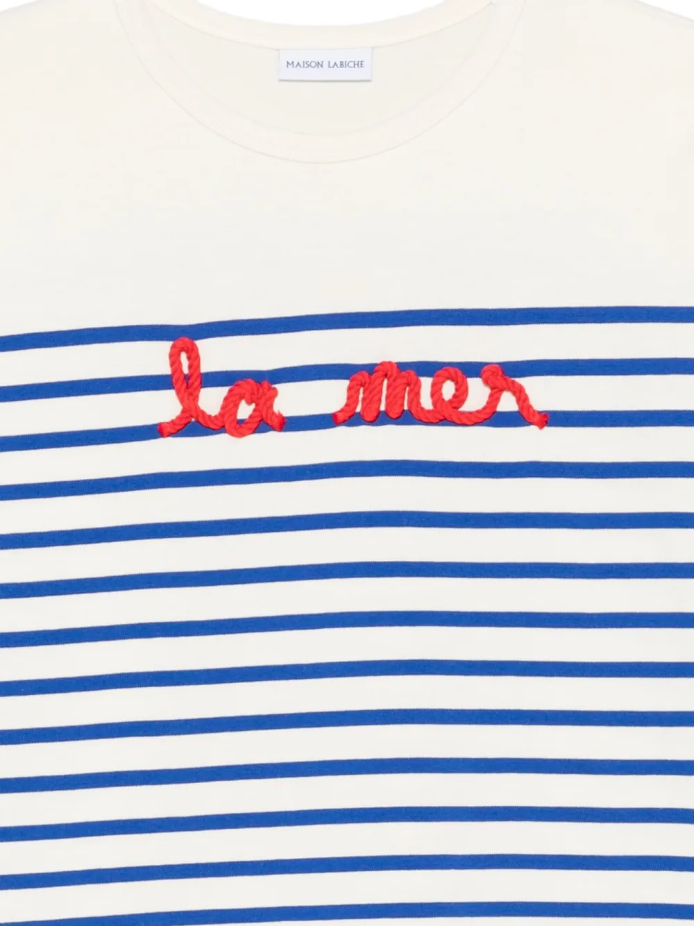  Maison Labiche La Mar Embroidered Top - Neutrals 