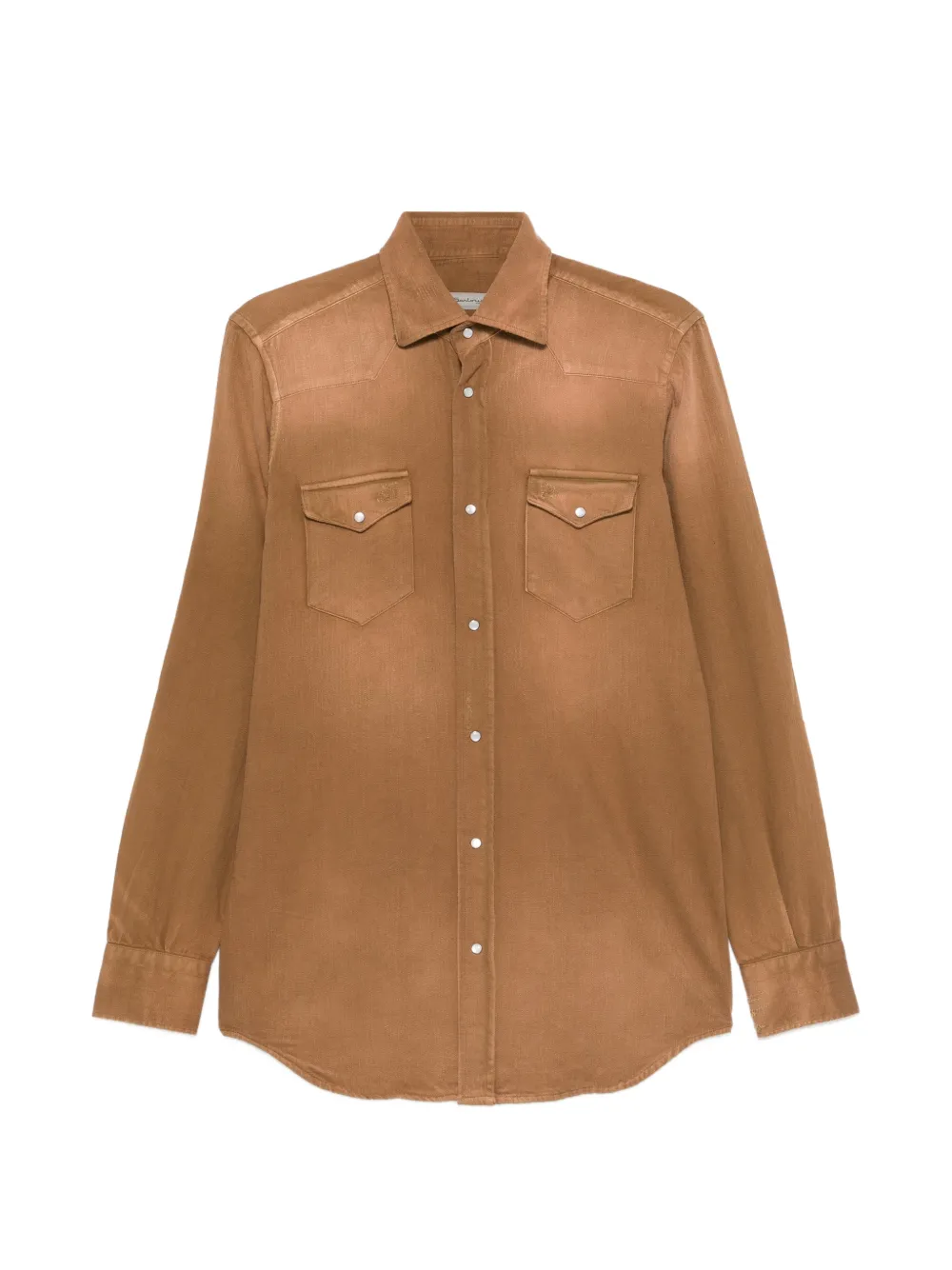 SARTORIO NAPOLI Texas chest-pocket shirt - Marrone