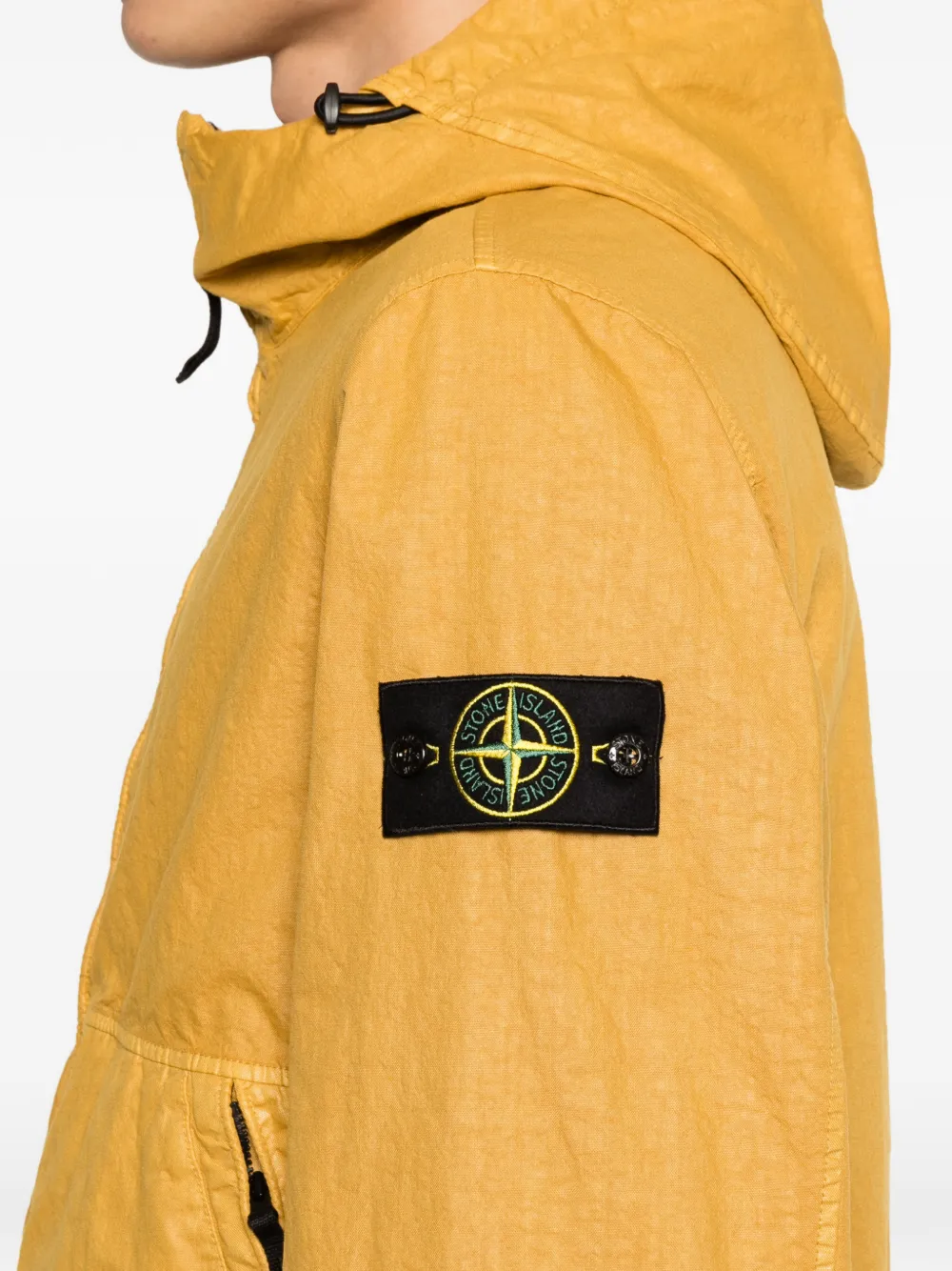 Stone Island Jack met capuchon en rits Geel