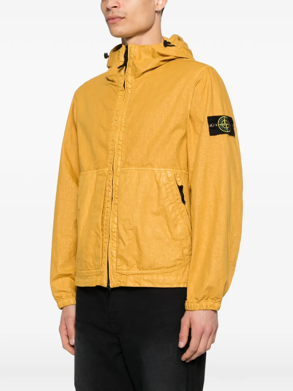 Stone Island Jack met capuchon en rits Geel