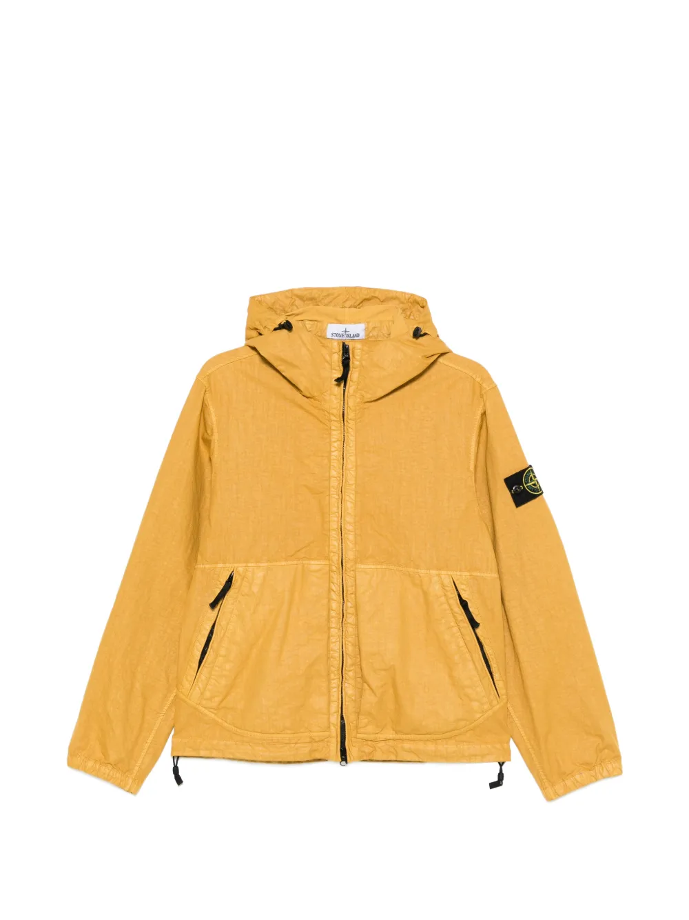 Stone Island zip-up hooded jacket - Giallo