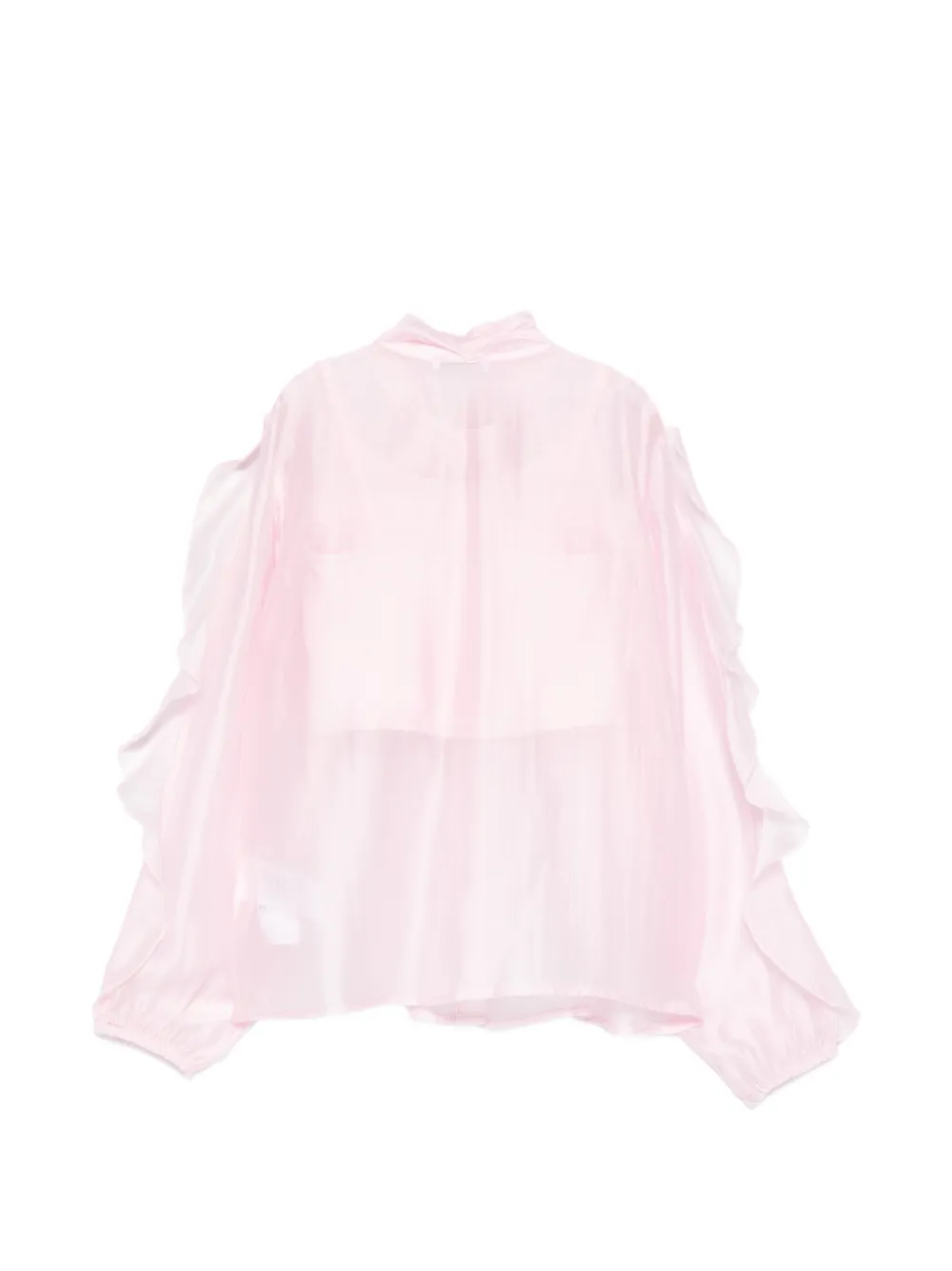 Miss Grant Kids Gestrikt shirt met ruches Roze