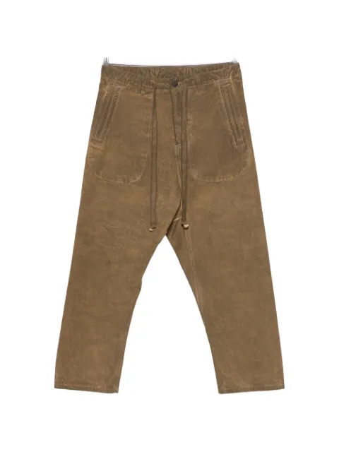 Uma Wang Pagiama drawstring-waist panelled trousers