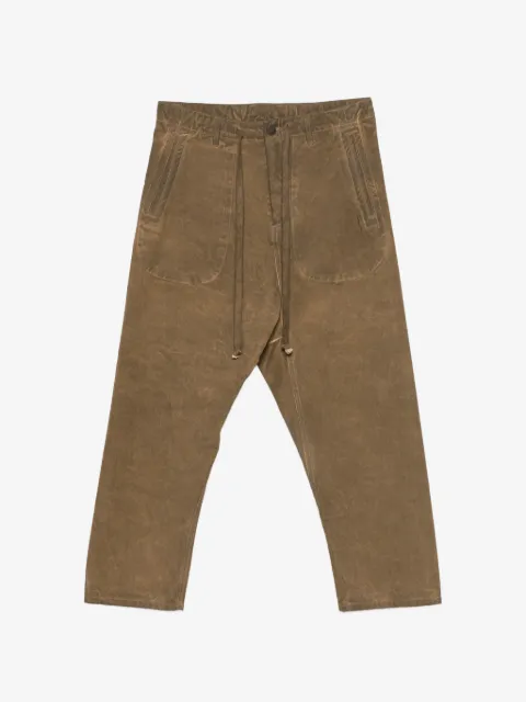 Uma Wang Pagiama drawstring-waist panelled trousers