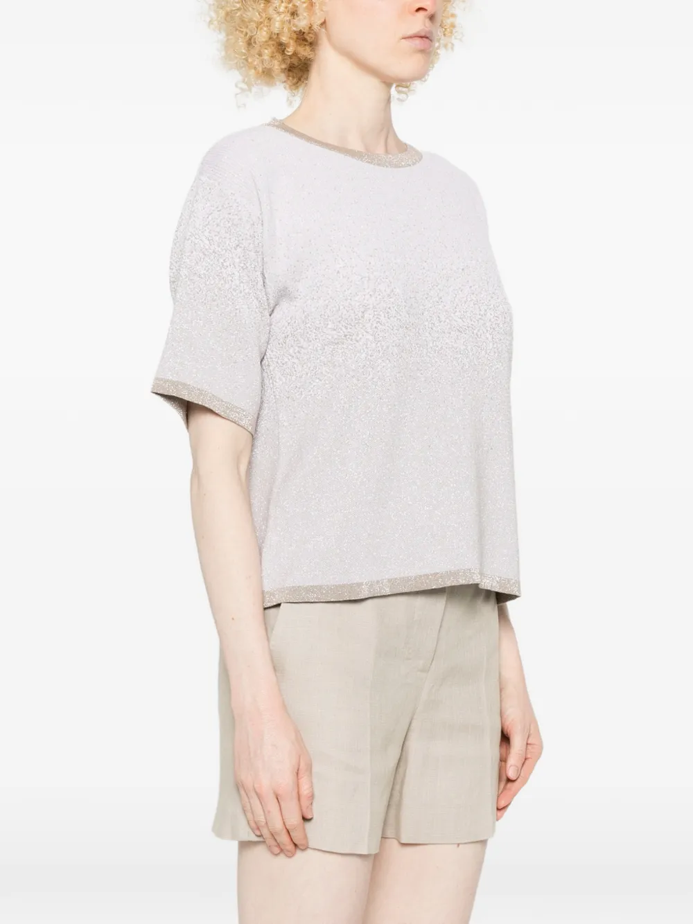  Intrecci Crew-neck T-shirt - Grey 