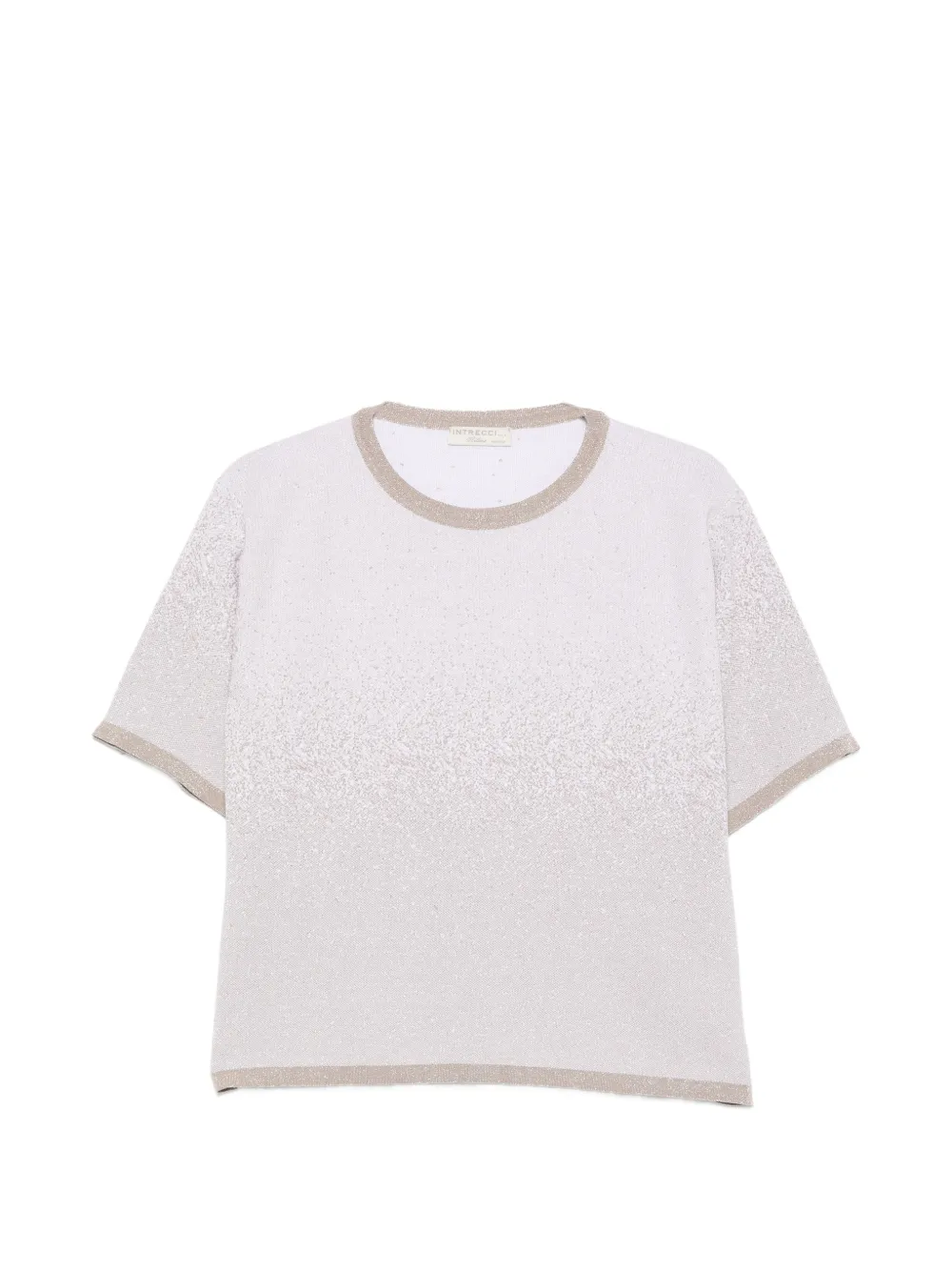 Intrecci crew-neck T-shirt - Grau