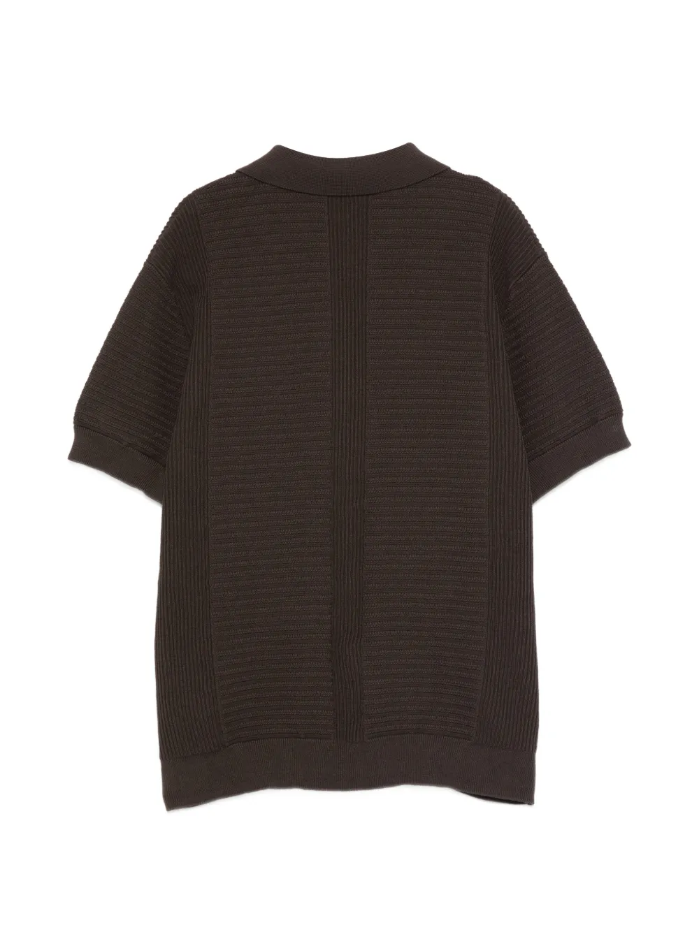 Paolo Pecora Kids Shirt met korte mouwen en knopen Bruin