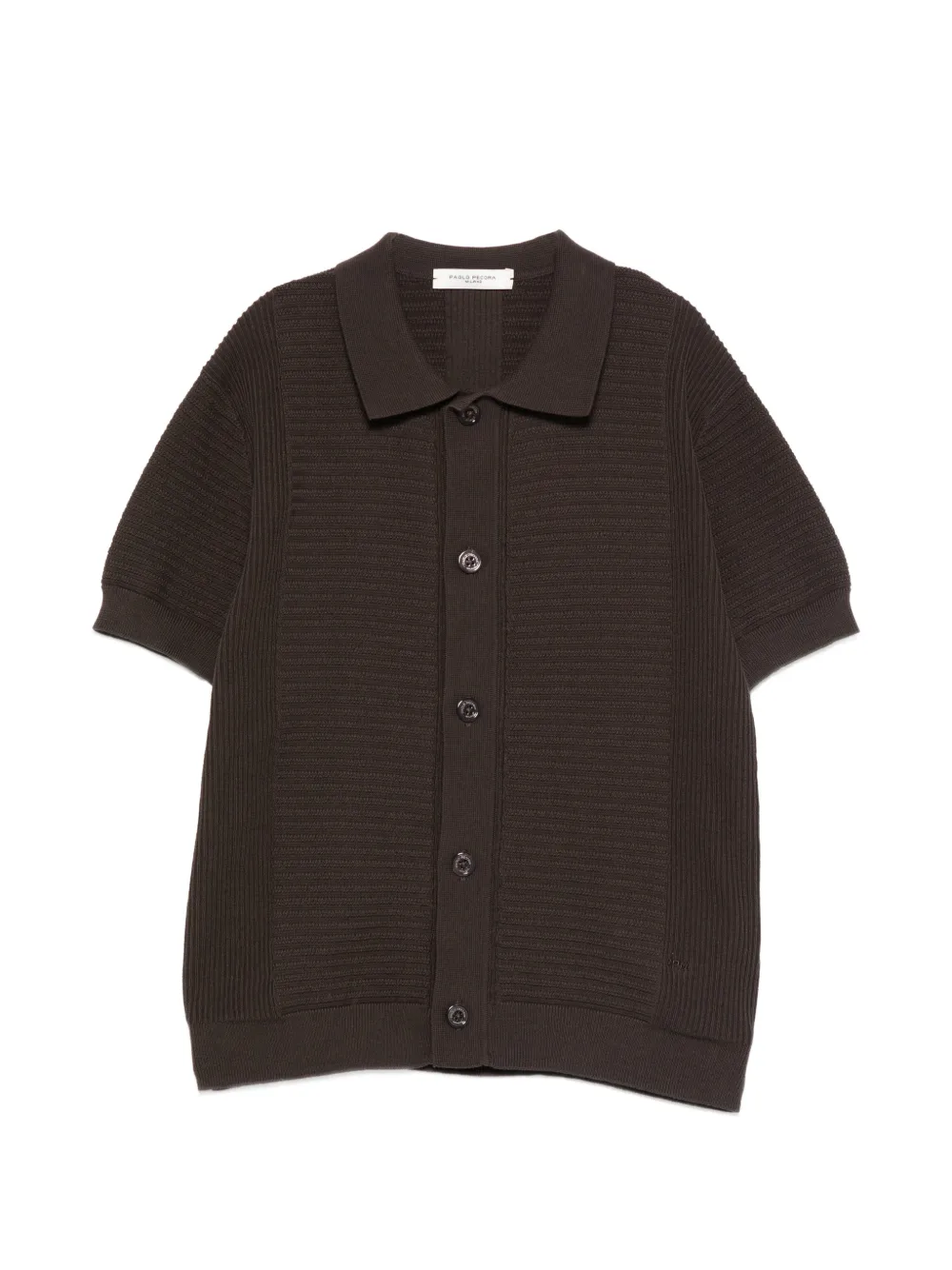Paolo Pecora Kids buttoned short-sleeve shirt - Brown