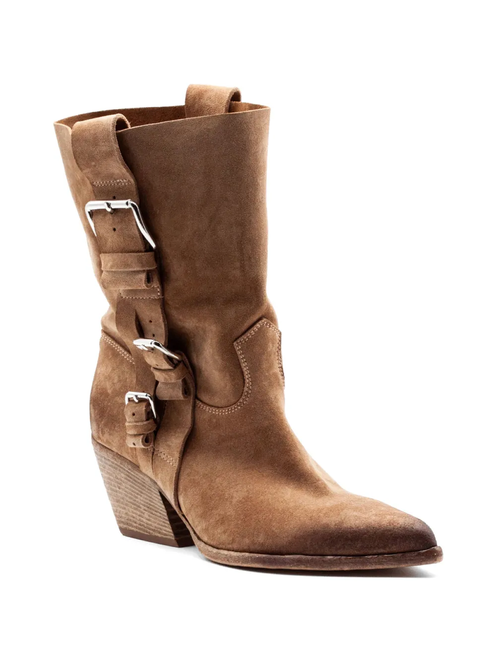 Elena Iachi Laarzen met gespbandje Bruin