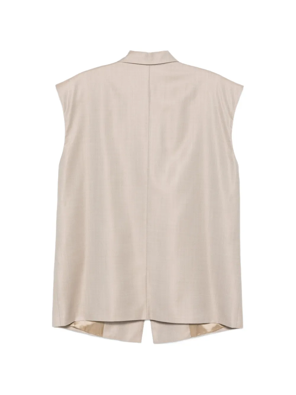  Nine In The Morning Taylor Sleeveless Button Waistcoat - Neutrals 