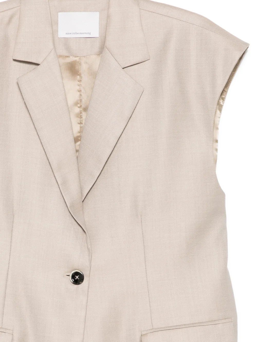  Nine In The Morning Taylor Sleeveless Button Waistcoat - Neutrals 