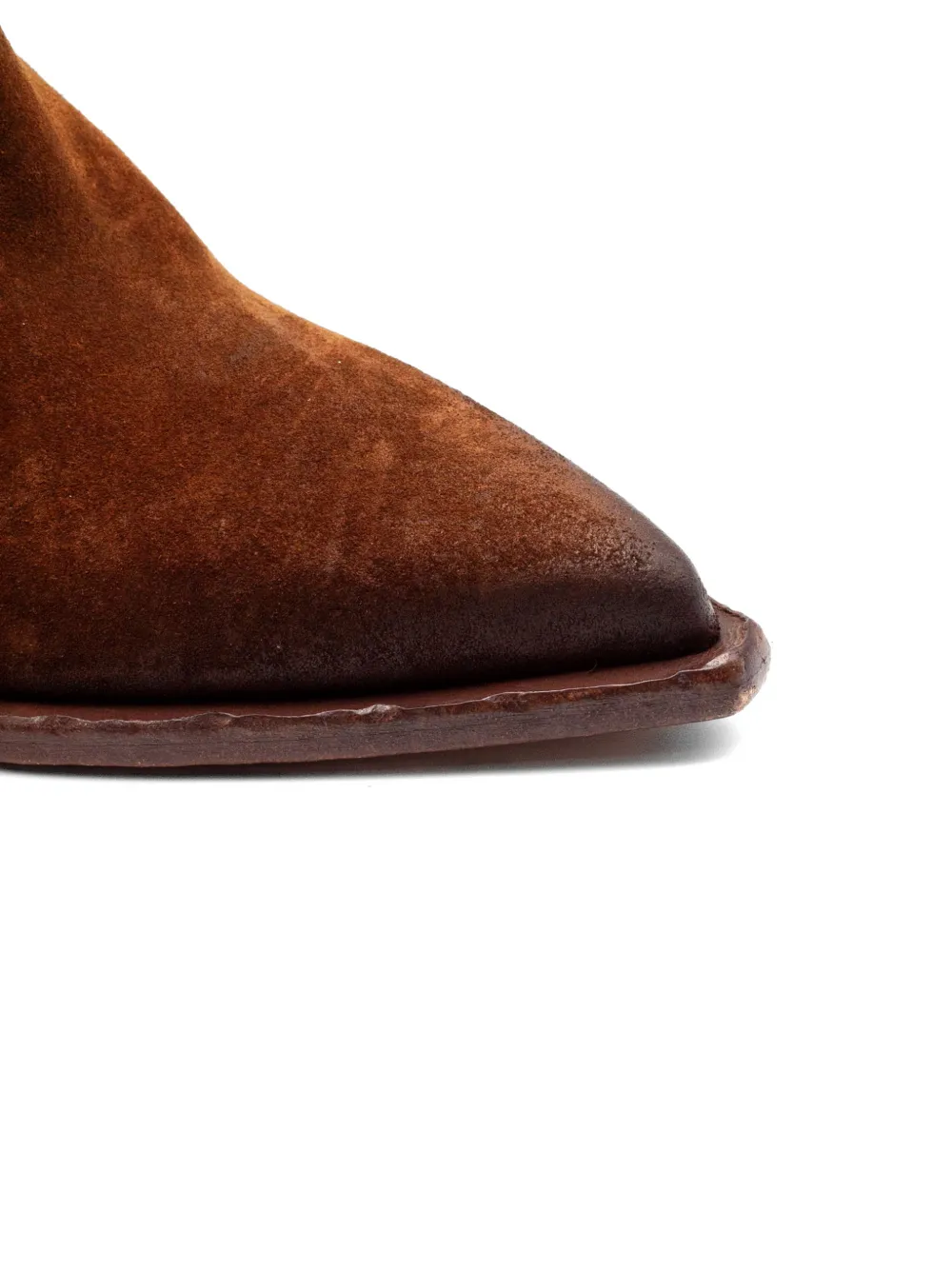 Elena Iachi Enkellaarzen met puntige neus Bruin