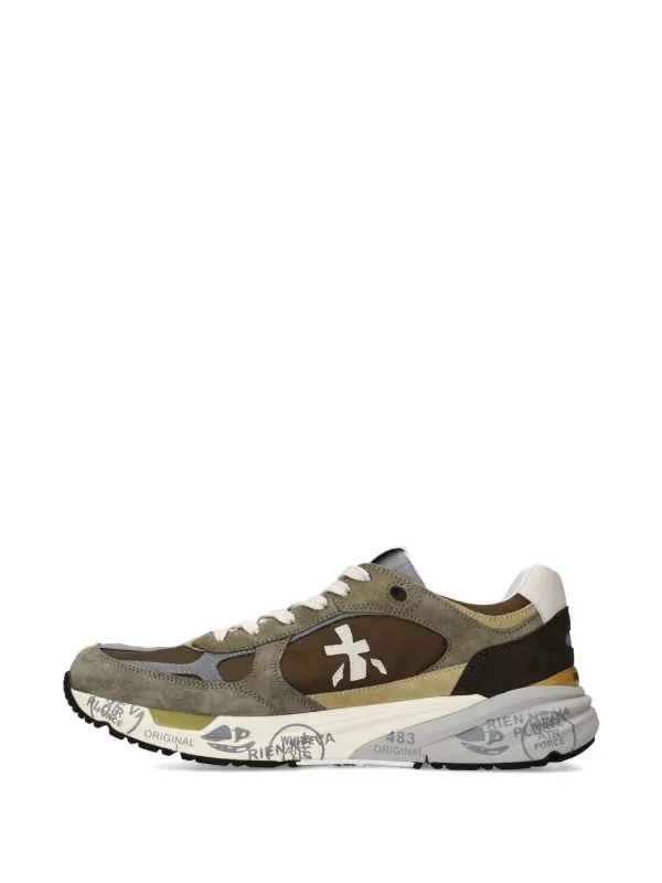 Premiata Mase 8022 side-logo Panelled Sneakers | Green | FARFETCH