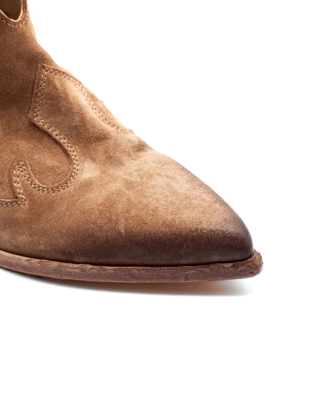 Elena Iachi Laarzen met stiksel Bruin