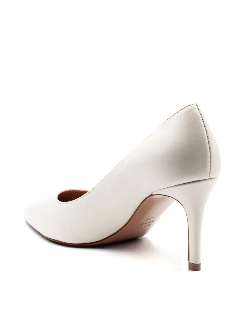 Festa Milano Leren pumps Wit