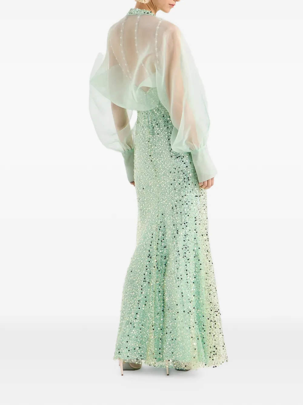  Genny Silk Bolero Jacket - Green 