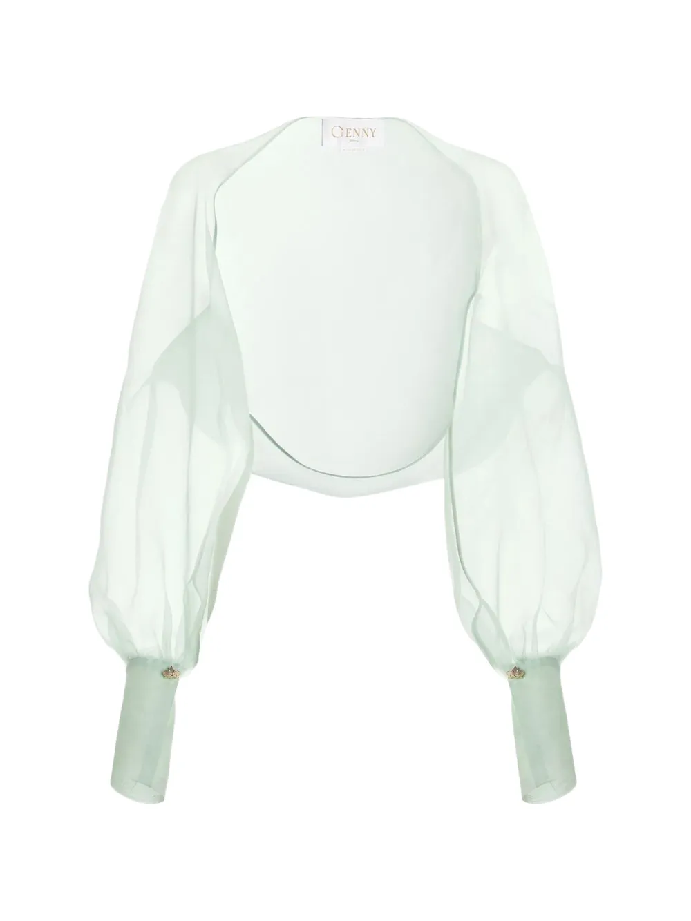 Genny silk bolero jacket - Grün