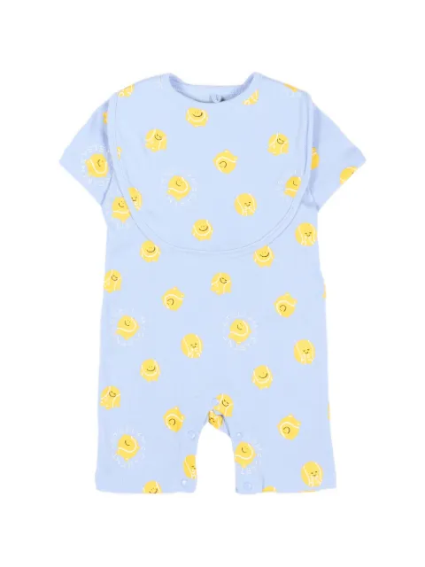 Stella McCartney Kids print bib and romper set