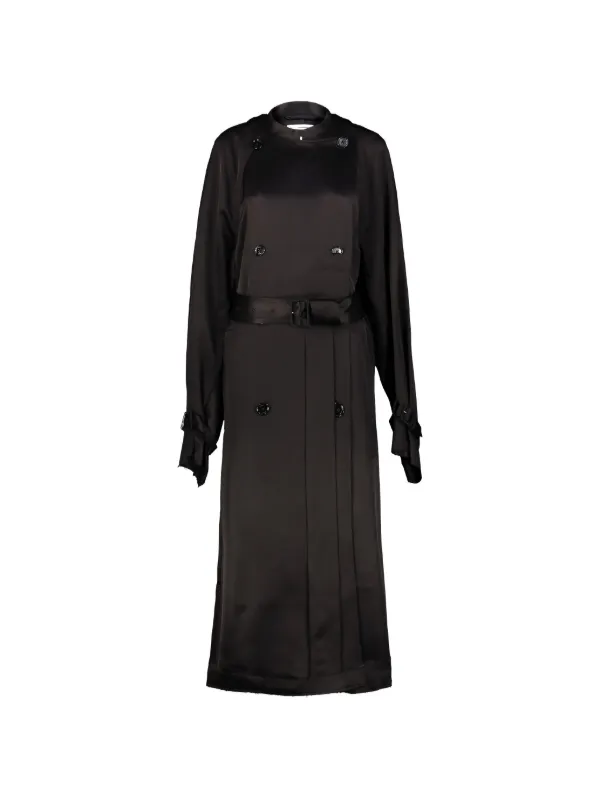 toteme satin trench dress Toteme Satin Trenchcoat