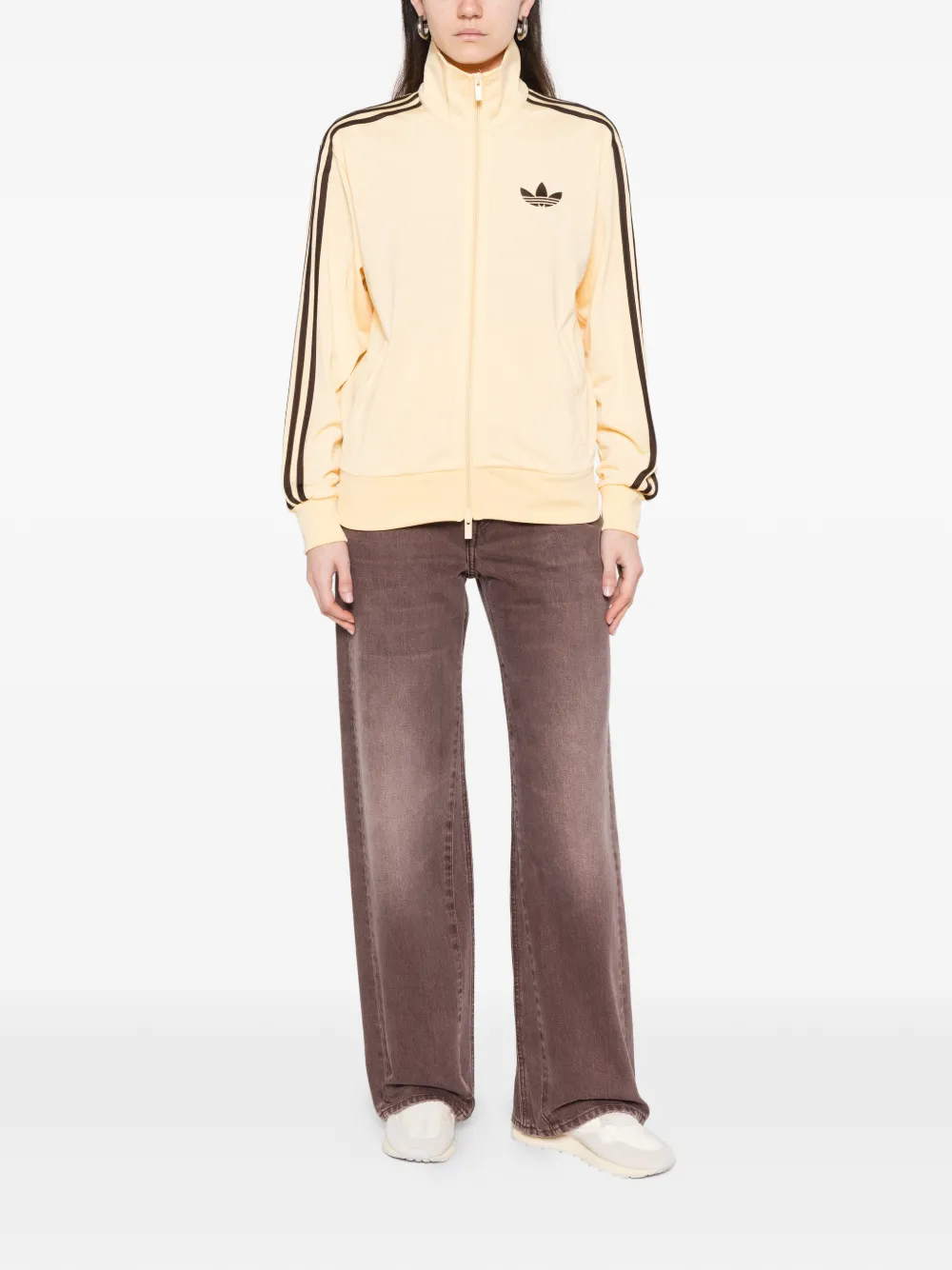  Adidas Zip Sweatshirt - Yellow 