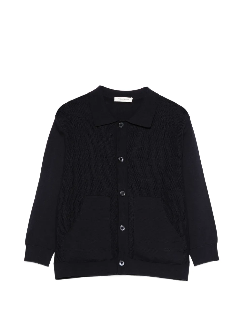 Paolo Pecora Kids pocket button-up cardigan - Blu