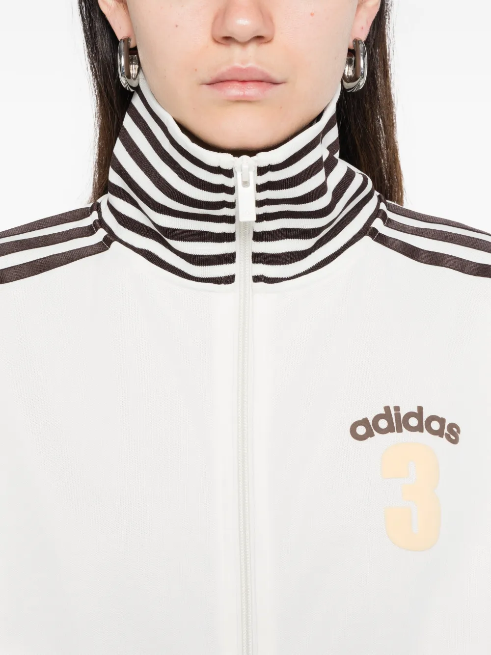 adidas Sweater met rits Wit