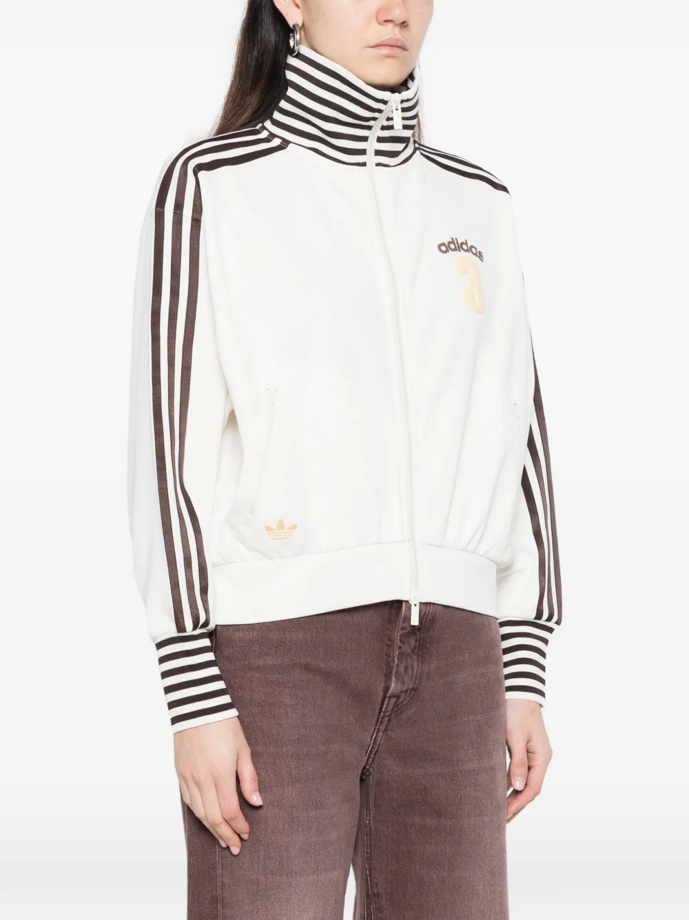 adidas Sweater met rits Wit
