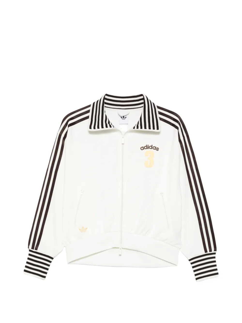 adidas zip sweatshirt - Weiß