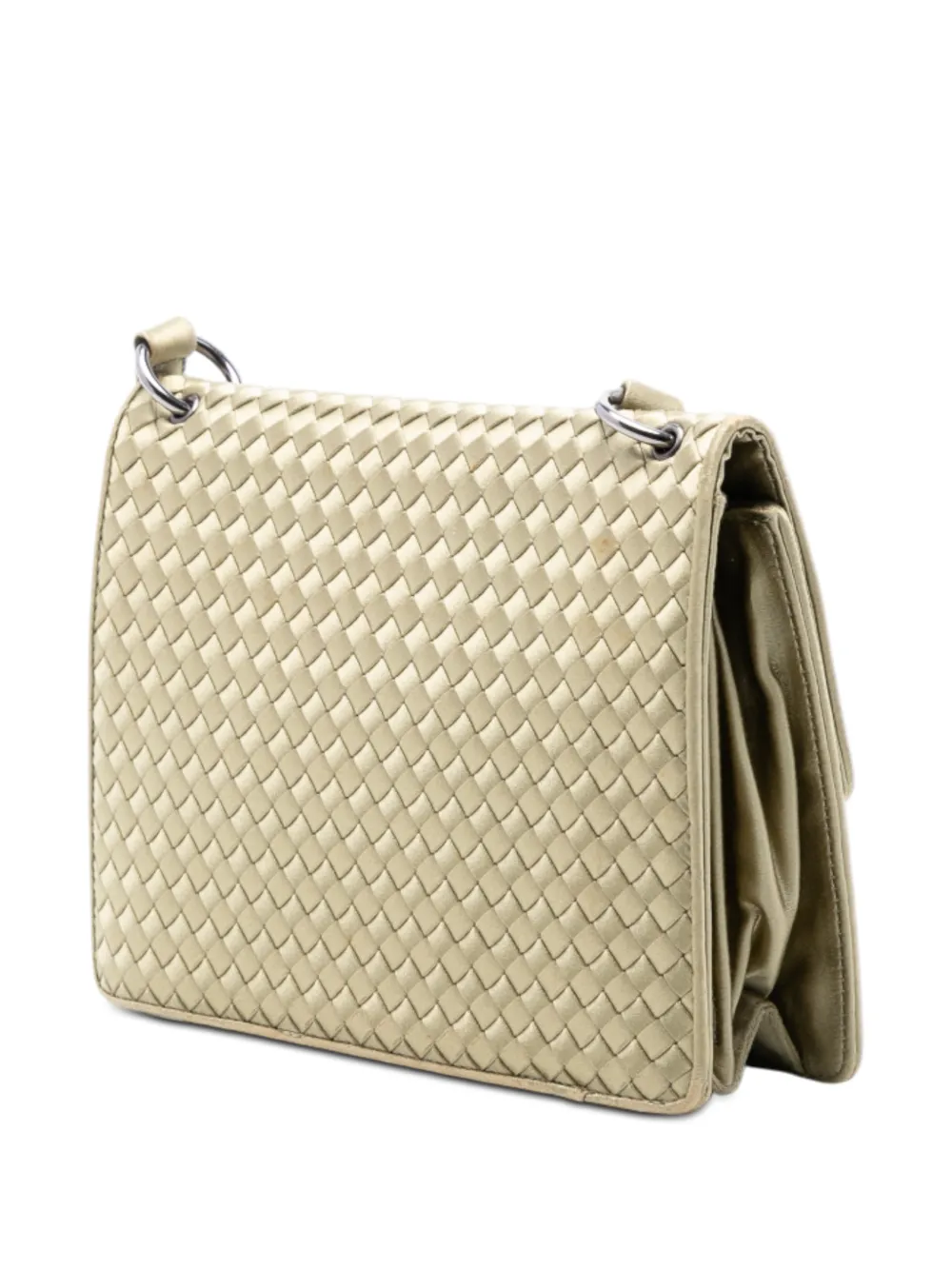 20th Century Satin Intrecciato Flap Shoulder Bag
