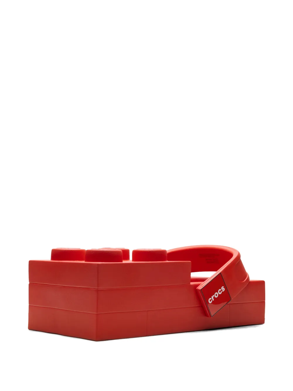 Crocs x LEGO Brick klompen met reliëf Rood