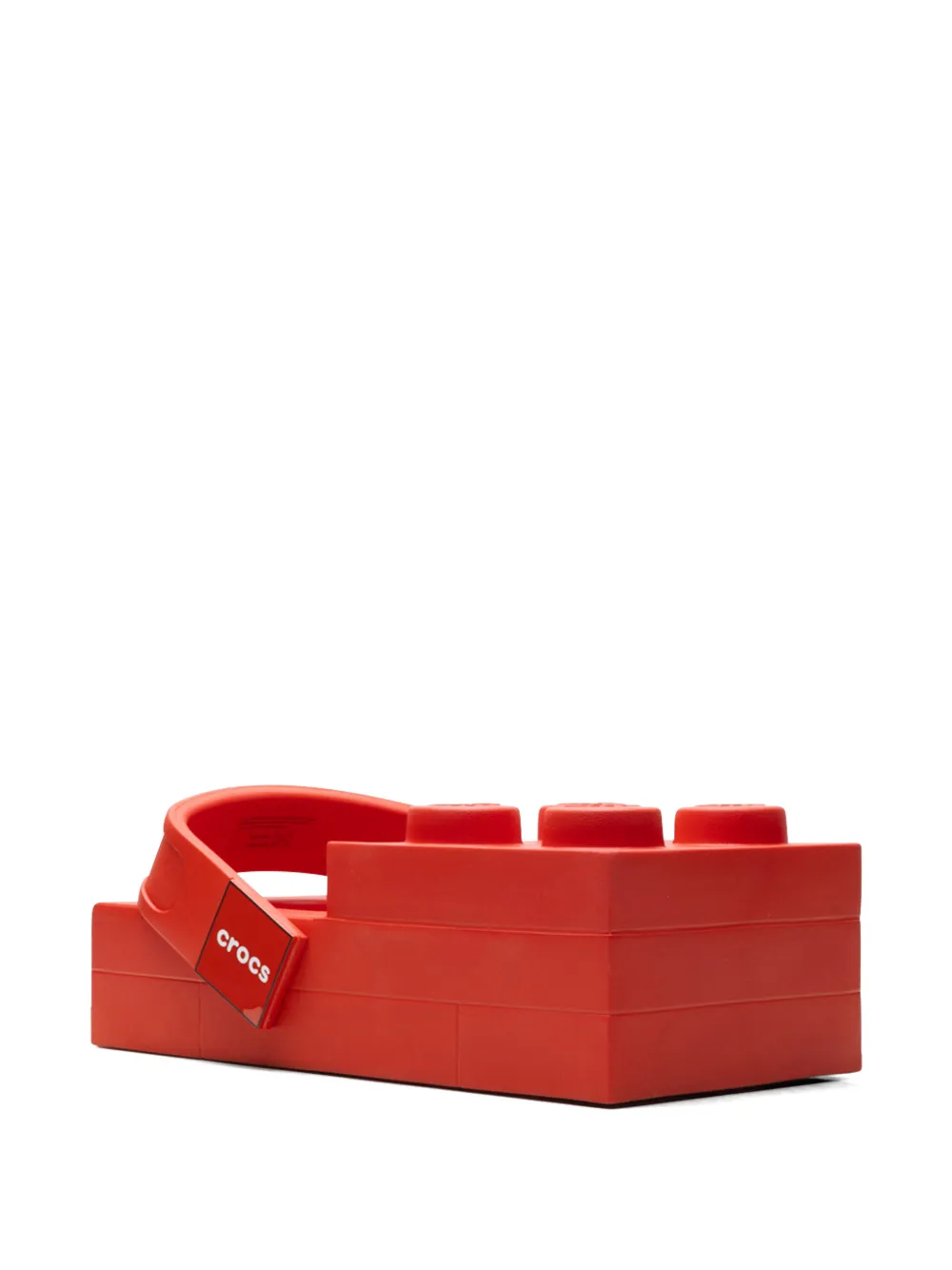 Crocs x LEGO Brick klompen met reliëf Rood