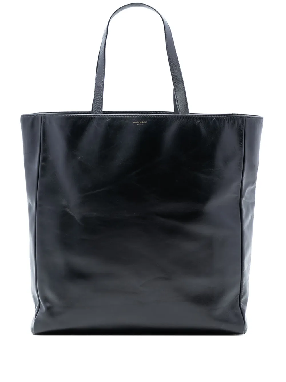Saint Laurent Pre-Owned 2017-2018 Leather Reversible North South Shopper tote bag - Nero