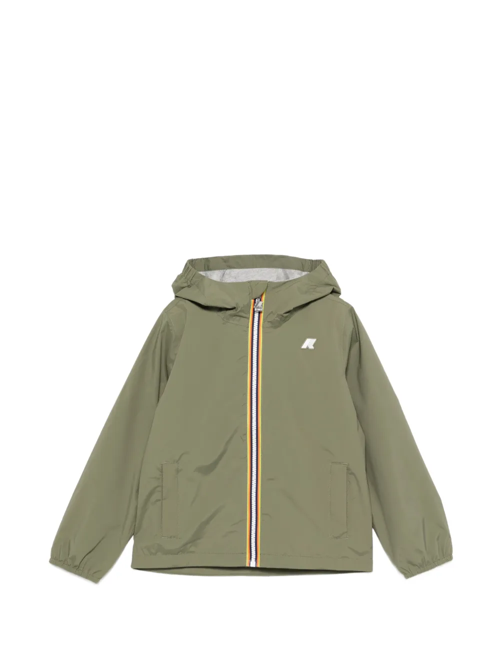 K Way Kids hooded zip jacket - Verde