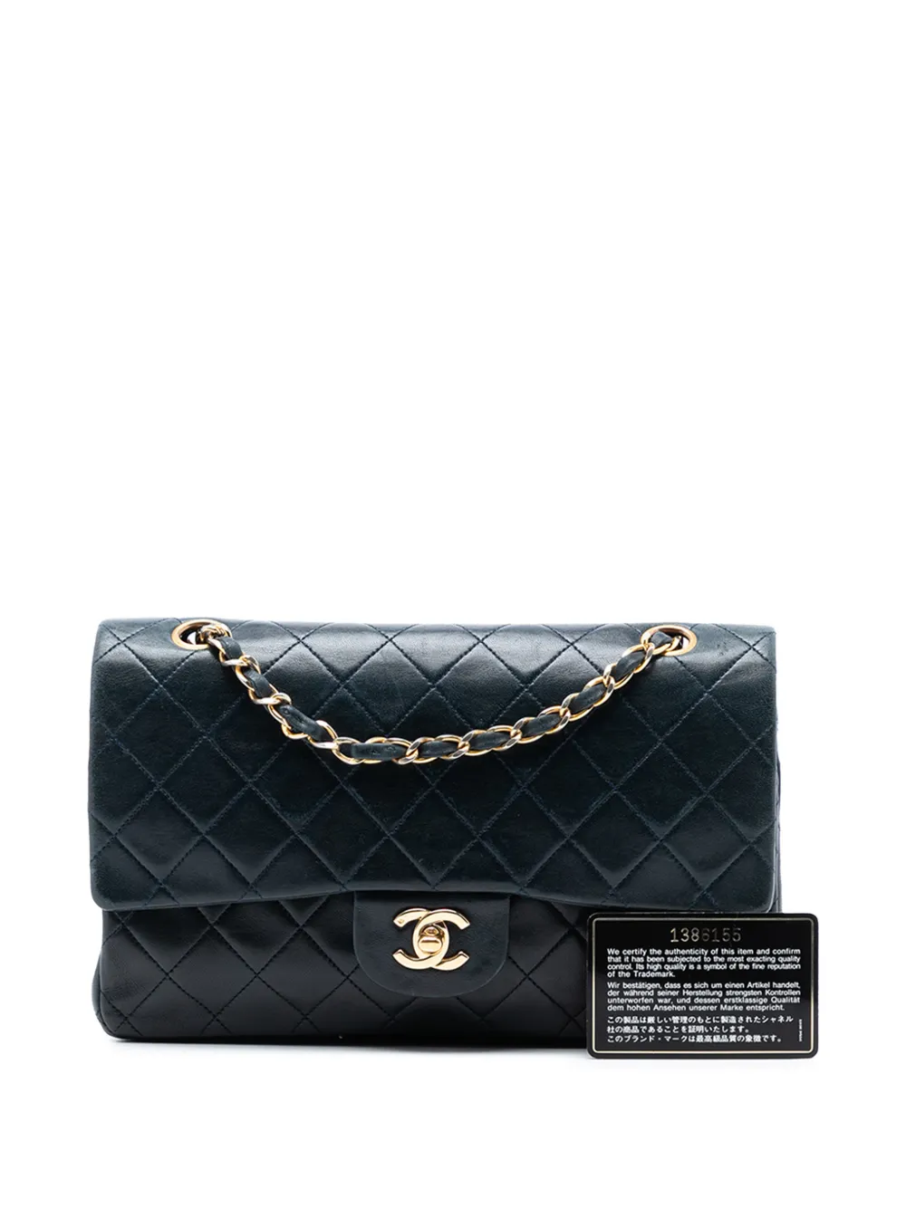 1989-1991 Medium Classic Lambskin Double Flap Shoulder Bag