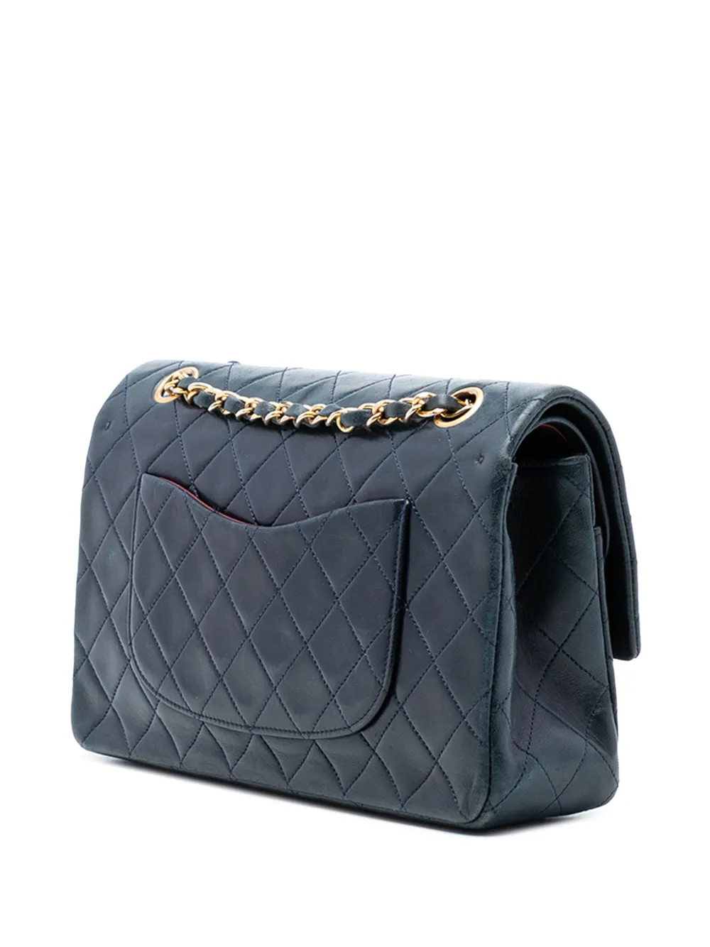 1989-1991 Medium Classic Lambskin Double Flap Shoulder Bag
