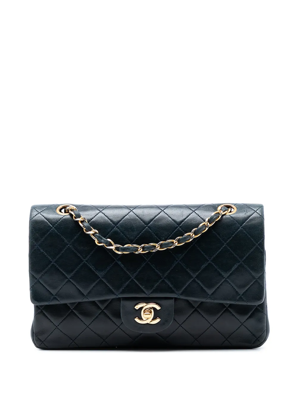 CHANEL Pre-Owned 1989-1991 Medium Classic Lambskin Double Flap shoulder bag - Blu